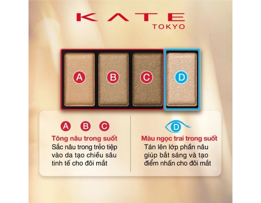 Phấn Mắt Tông Nâu Mellow Brown Eyes BR2 Màu Nâu Hạt Dẻ 4.2g KATE ảnh 3