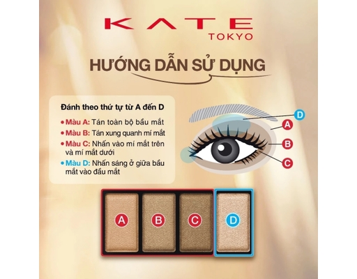 Phấn Mắt Tông Nâu Mellow Brown Eyes BR3 Màu Nâu Hạnh Nhân 4.2g KATE ảnh 5