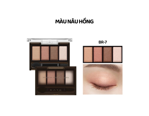 Phấn Mắt Tông Nâu Mellow Brown Eyes BR7 Màu Nâu Hồng 4.2g KATE ảnh 1