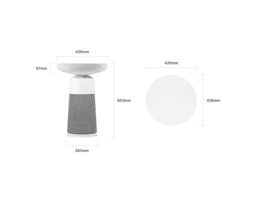 Máy Lọc Không Khí Kết Hợp Loa Bluetooth PuriCare Aerospeaker AS20GSHU0.ABAE LG ảnh 1