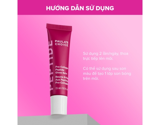 Son Dưỡng Căng Mọng Giảm Nếp Nhăn Pro-Collagen Peptide Gloss Balm 15ml Paula's Choice ảnh 8