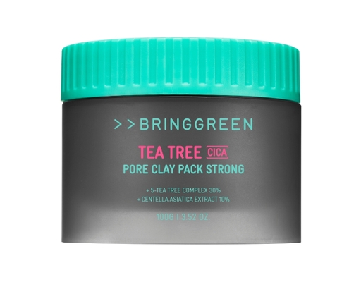 Mặt Nạ Đất Sét Tràm Trà Rau Má Tea Tree Cica Pore Clay Pack 100g Bring Green ảnh 0