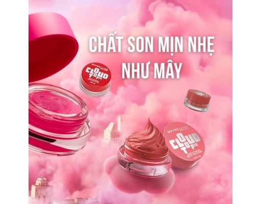 Son Và Má Đa Năng Cloudtopia Cheek & Lip Mousse Màu 03 Divine Crimson 5g MAYBELLINE ảnh 3