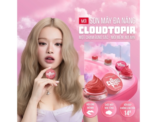 Son Và Má Đa Năng Cloudtopia Cheek & Lip Mousse Màu 08 Enchanted Mauve 5g MAYBELLINE ảnh 2