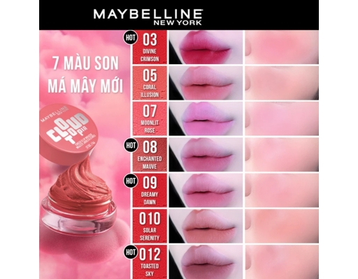 Son Và Má Đa Năng Cloudtopia Cheek & Lip Mousse Màu 05 Coral Illusion 5g MAYBELLINE ảnh 6