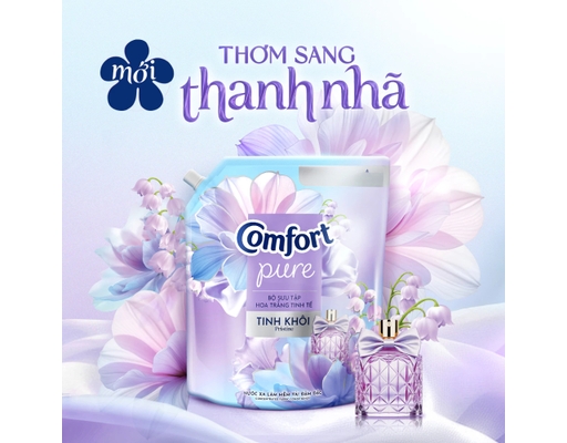 Nước Xả Vải Hương Hoa Trắng Tinh Khôi 3.6L Comfort ảnh 6