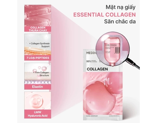 Mặt Nạ Chống Lão Hóa, Săn Chắc Da Collagen Core Firming Essential Mask 24ml Mediheal ảnh 1