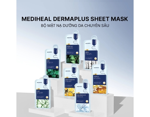 Mặt Nạ Dưỡng Sáng, Mờ Thâm Chiết Xuất Quýt Xanh Dermaplus Green Tangerine 22ml Mediheal ảnh 2