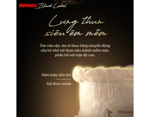 Tã Dán Huggies Black Label NB52C Cho Bé Dưới 5kg 52 Miếng Huggies ảnh 2