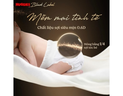 Tã Dán Huggies Black Label S44 Cho Bé 4-8kg 44 Miếng Huggies ảnh 1