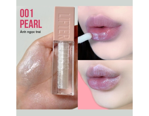 Son Bóng Lifter Gloss 5.4ml Màu #001 Pearl/ Ánh Ngọc Trai MAYBELLINE ảnh 0