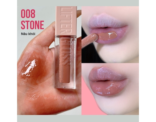 Son Bóng Lifter Gloss 5.4ml Màu #008 Stone/ Nâu Khói MAYBELLINE ảnh 0