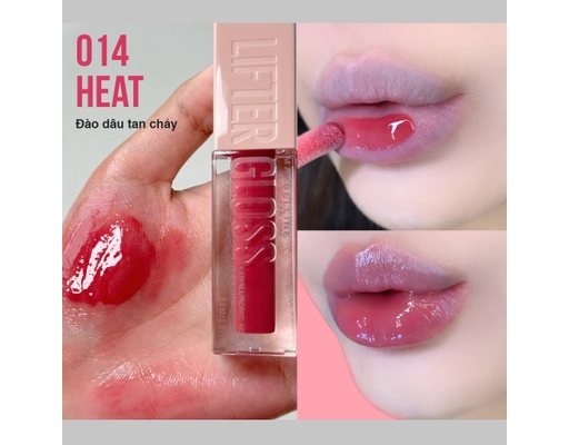 Son Bóng Lifter Gloss 5.4ml Màu #014 Heat/ Đào Dâu Tan Chảy MAYBELLINE ảnh 0