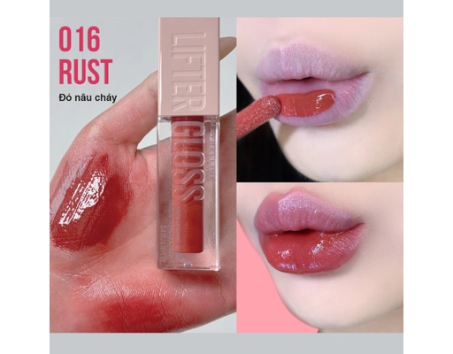 Son Bóng Lifter Gloss 5.4ml Màu #016 Rust/ Đỏ Nâu Cháy MAYBELLINE ảnh 0