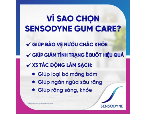 Kem Đánh Răng Chăm Sóc Nướu Gum Care 100g Sensodyne ảnh 6