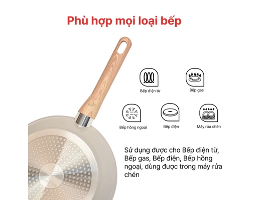 Chảo Sâu Chống Dính Đáy Từ Forged Prime 30cm Happy Cook ảnh 6