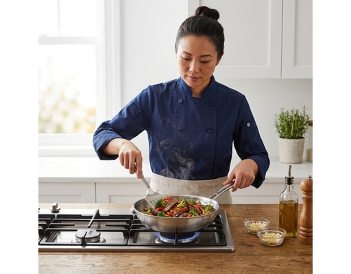 Chảo Inox 304 Ba Lớp Đáy Từ Size 16cm Ticook ảnh 3