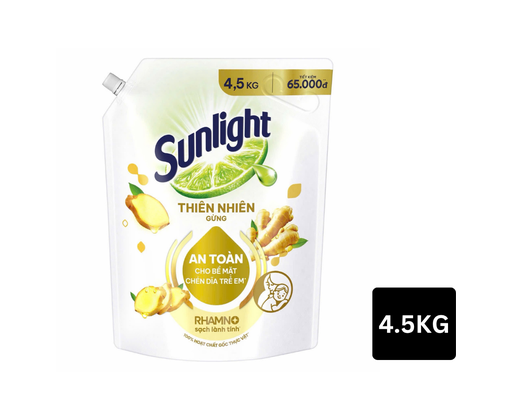 Nước Rửa Chén Thiên Nhiên Hương Gừng Túi 4.5kg Sunlight ảnh 2