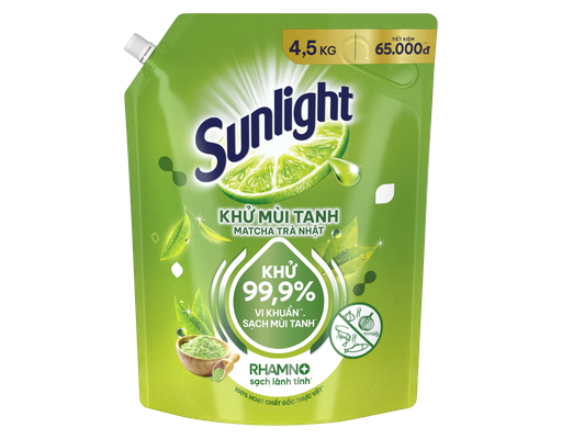 Nước Rửa Chén Matcha Trà Nhật Túi 4.5kg Sunlight ảnh 0