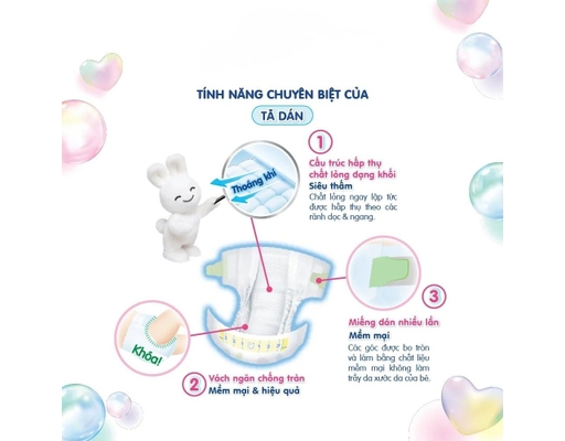 Tã Quần Size M Cho Bé Từ 6-11kg 52 Miếng Merries ảnh 4