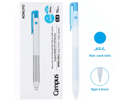 Bút Gel Magic Fit Lite WPB2-05LB Mực Xanh Lam Campus ảnh 1