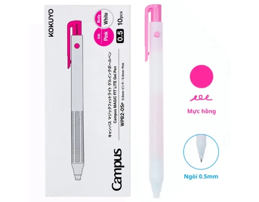 Bút Gel Magic Fit Lite WPB2-05P Mực Tím Campus ảnh 1