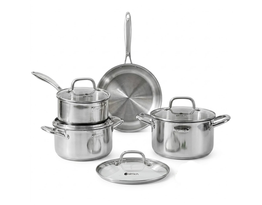 Bộ Nồi Inox Liền Khối EL2485IN02 Size 16,20,24, Chảo 26cm Elmich ảnh 1