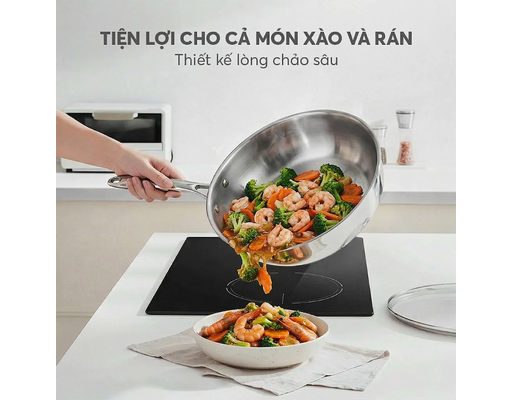 Bộ Nồi Inox Liền Khối EL2485IN02 Size 16,20,24, Chảo 26cm Elmich ảnh 7