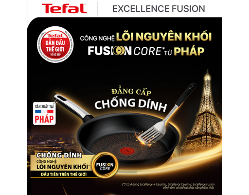Chảo Chiên Chống Dính PTFE Fusion Core 26cm Tefal ảnh 2