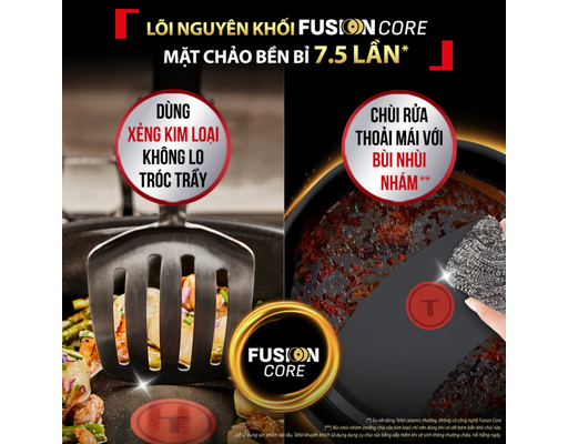 Quánh Chống Dính PTFE Fusion Core Không Nắp 16cm Tefal ảnh 9