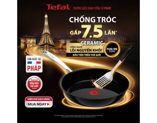 Quánh Chống Dính PTFE Fusion Core Không Nắp 16cm Tefal ảnh 3