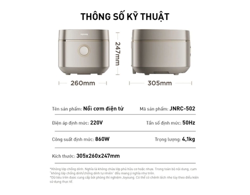 Nồi Cơm Điện Tử JNRC-502 Dung Tích 1.8L Joyoung ảnh 5
