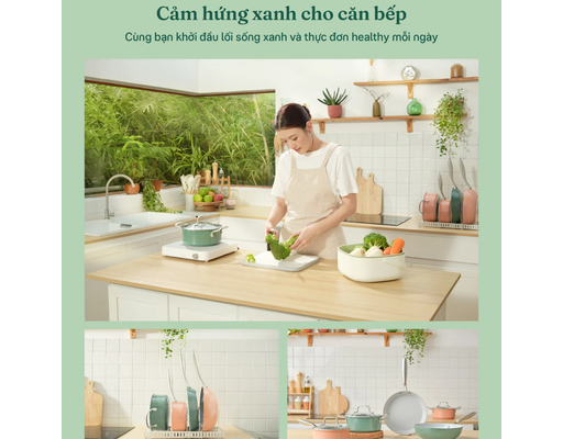 Chảo Xào Chống Dính Mori Veggie 26cm Inochi ảnh 5