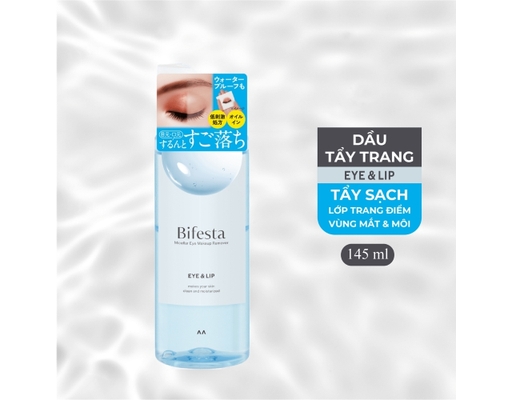 Dầu Tẩy Trang Mắt Và Môi Eye Makeup Remover O 145ml Bifesta ảnh 1