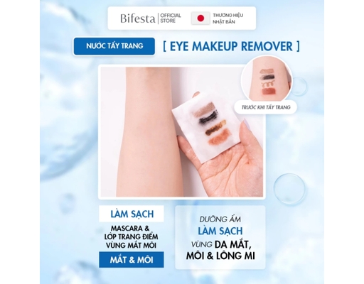 Dầu Tẩy Trang Mắt Và Môi Eye Makeup Remover O 145ml Bifesta ảnh 3
