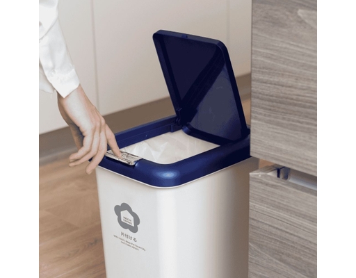 Thùng Rác Đạp Chữ Nhật Hiro 10L Inochi ảnh 4