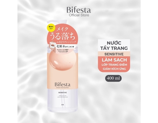Nước Tẩy Trang Dành Cho Da Nhạy Cảm Micellar Cleansing Water Sensitive 400ml Bifesta ảnh 2
