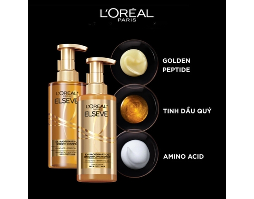 Dầu Xả Dưỡng Tóc Suôn Mượt Extraordinary Oil Conditioner Sublime Sleek 440ml L'Oreal ảnh 2