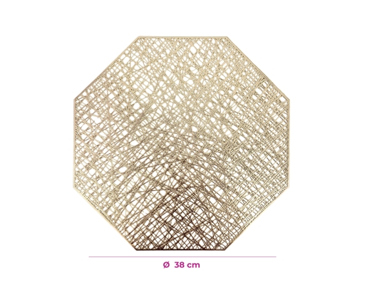 Tấm Lót Bàn Ăn Hình Bát Giác 38cm Lâm Hà ảnh 2