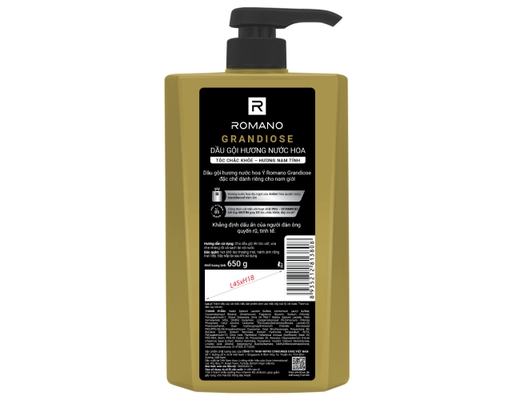 Dầu Gội Hương Nước Hoa Grandiose 650g ROMANO ảnh 1