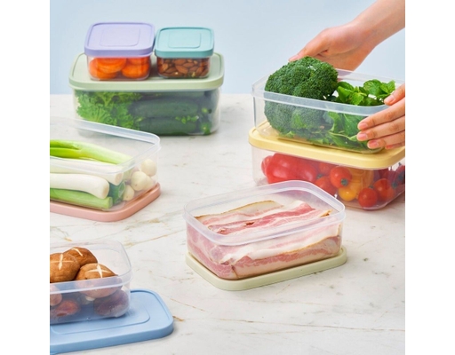 Bộ 7 Hộp Bảo Quản Thực Phẩm Hokkaido Rainbow Inochi ảnh 2