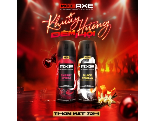 Xịt Thơm Nước Hoa Cao Cấp Hương Cherry Spritz 135ml AXE ảnh 3
