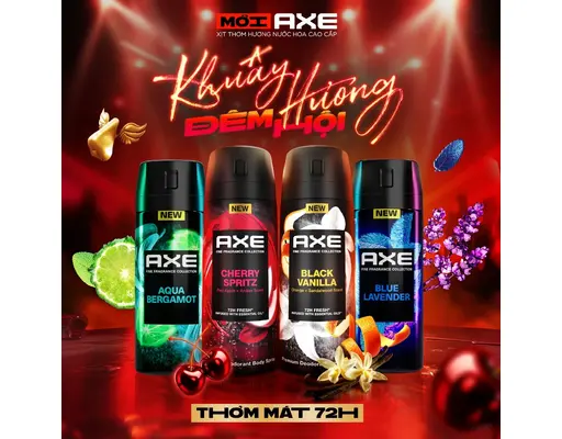Xịt Thơm Nước Hoa Cao Cấp Hương Cherry Spritz 135ml AXE ảnh 5
