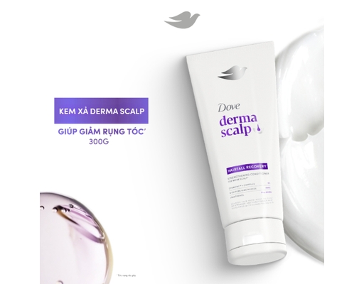 Kem Xả Giảm Rụng & Giúp Tóc Phồng Dày Derma Hairfall 300g Dove ảnh 2