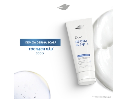 Kem Xả Sạch Gàu & Tóc Mềm Mượt Derma Soothing 300g Dove ảnh 2