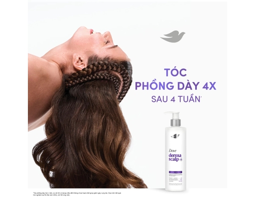 Dầu Gội Giảm Rụng & Giúp Tóc Phồng Dày Derma Hairfall 350g Dove ảnh 2