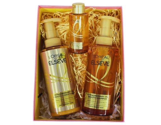 Hộp Quà Dầu Gội Xả L'Oreal Dưỡng Tóc Suôn Mượt Extraordinary Oil Sublime Sleek L'Oreal ảnh 0