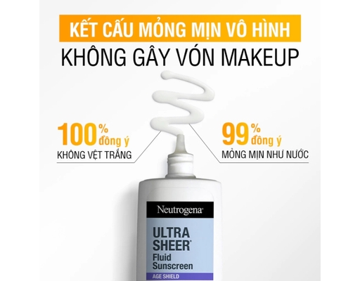Kem Chống Nắng Ultra Sheer Fluid SPF50 PA++++ 40ml Neutrogena ảnh 6