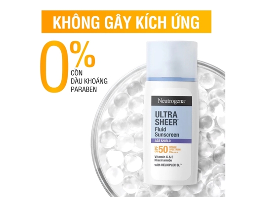 Kem Chống Nắng Ultra Sheer Fluid SPF50 PA++++ 40ml Neutrogena ảnh 7