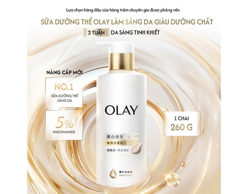 Kem Dưỡng Thể Dưỡng Trắng Whitening 260g OLAY ảnh 1